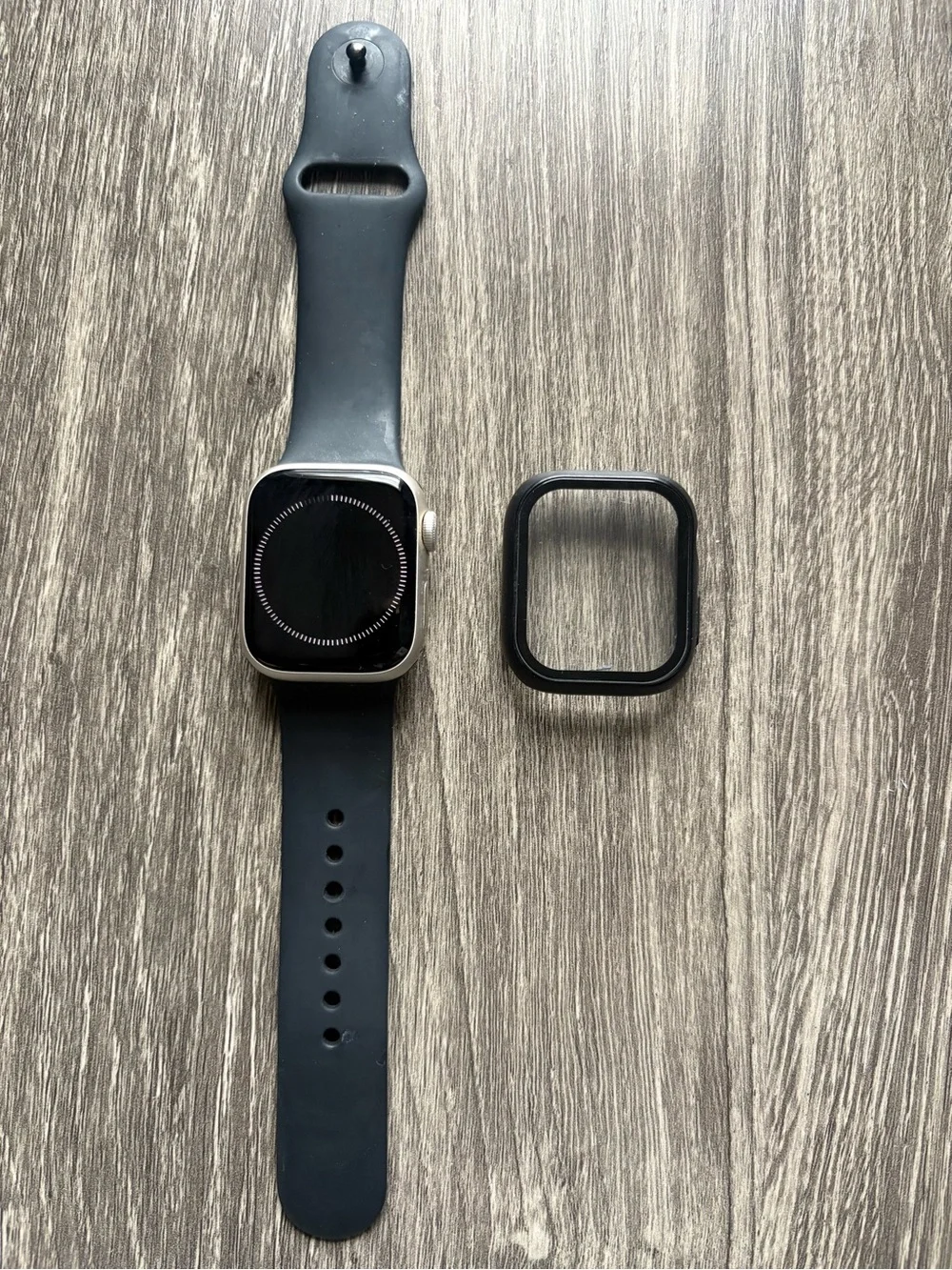 Apple Black Smartwatch with Black Sport Band